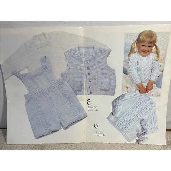 Knitting Pattern Booklet Hayfield Pretty Baby 7062 12 Designs DK Yarn 0 To 30 Mo - Picture 7 of 9